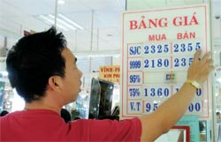 Giá vàng ngày 13.10 lập kỷ lục mới.